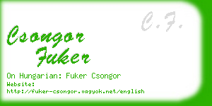 csongor fuker business card